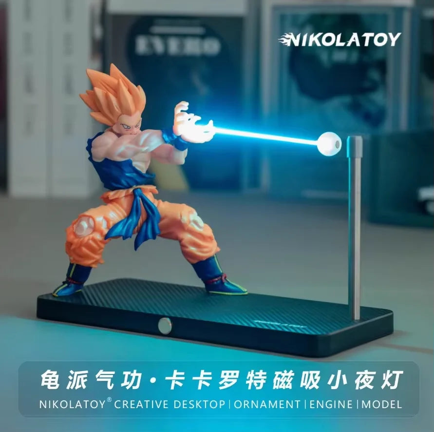 Rechargeable Dragon Ball Gogeta Lamp Gogeta Ligh Son Goku Light Lamp Magnet Light Model Kakarotto Kamehameha Wave Vegetmagnetic