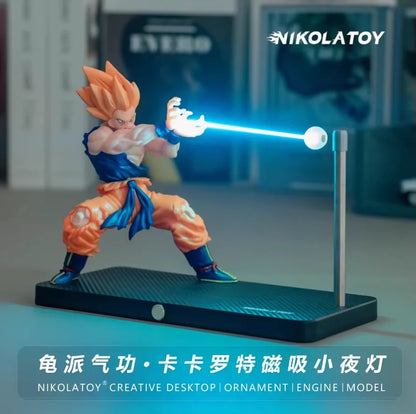 Rechargeable Dragon Ball Gogeta Lamp Gogeta Ligh Son Goku Light Lamp Magnet Light Model Kakarotto Kamehameha Wave Vegetmagnetic
